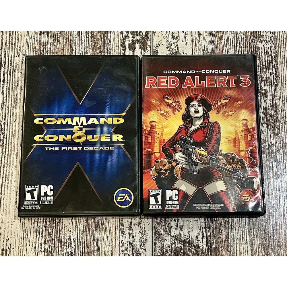 COMPLETE Command & Conquer: The First Decade (2006) & Red Alert 3 (2008) PC Game